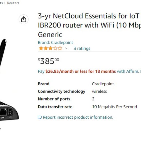 ✨Host Pick✨New Cradlepoint Wifi Router - Picture 5 of 5